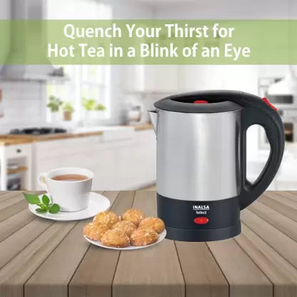 Inalsa Select Electric Kettle (1 L, Silver, Black) Inalsa Select Electric Kettle (1 L, Silver, Black)